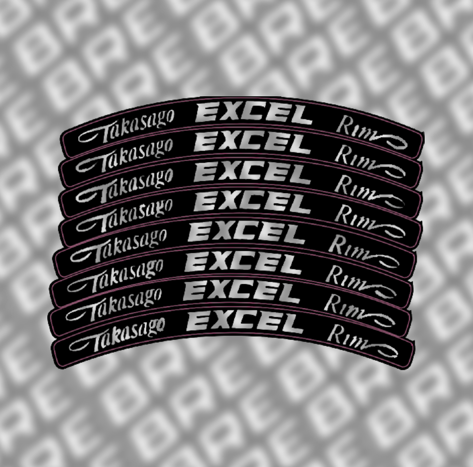 BRE Excel Rim Decals