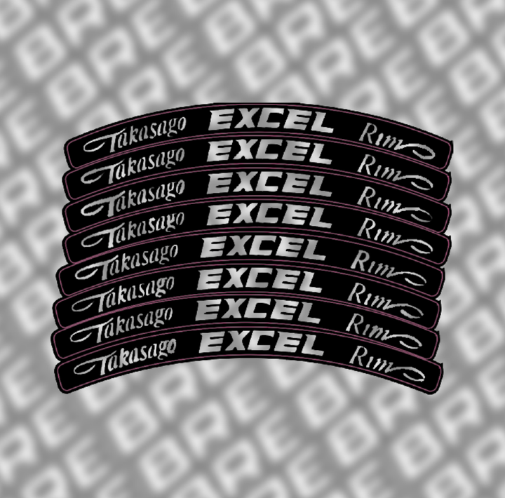 Execl Rim Decals All – BRE Designs